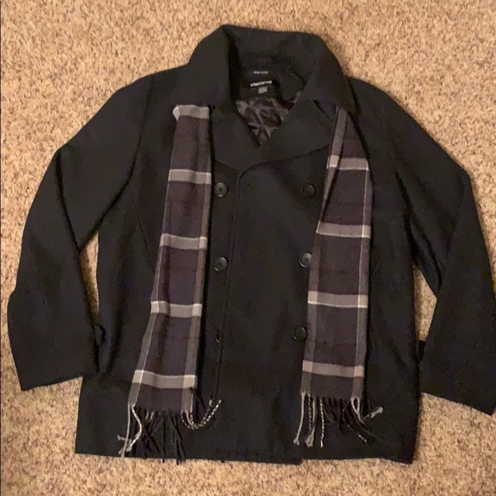 Claiborne wool-blend peacoat